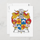 Lerma Familienwappen Postkarte (Vorne/Hinten)
