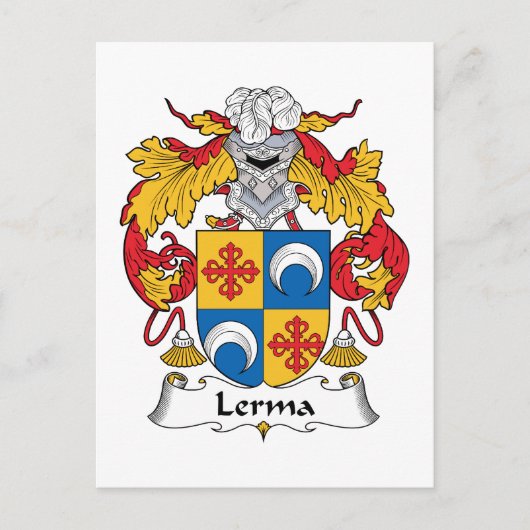 Lerma Familienwappen Postkarte (Vorderseite)