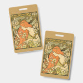 L'Ermitage Französische Jugendfrau im Bereich Blum Ausweis (Vorder- & Rückseite)