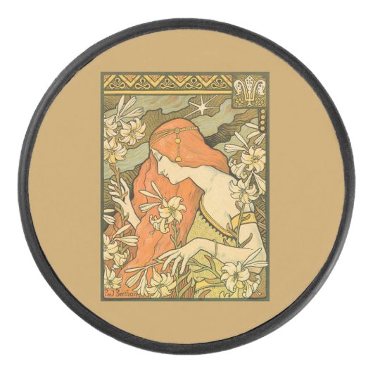 L'Ermitage Französische Jugendfrau im Bereich Blum Eishockey Puck (Vorderseite)