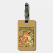 L'Ermitage Französische Jugendfrau im Bereich Blum Gepäckanhänger (Rückseite vertikal)