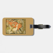 L'Ermitage Französische Jugendfrau im Bereich Blum Gepäckanhänger (Rückseite horizontal)