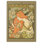 L'Ermitage Französische Jugendfrau im Bereich Blum Klemmbrett (Rückseite)