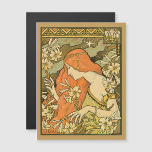 L'Ermitage Französische Jugendfrau im Bereich Blum Magnetkarte