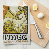 L'Ermitage Kunst Nouveau mit Blumen Handtuch (Viertel Falte)