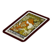 L'Ermitage Kunst Nouveau mit Blumen Magnet (Linke Seite)