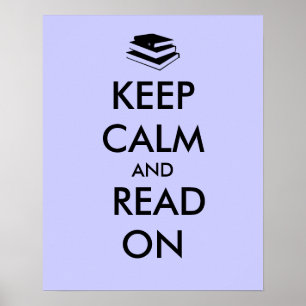 Lern-Poster-Stapel von Büchern Behalten Ruhe lesen Poster