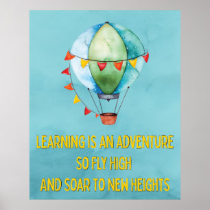 Lernabenteuerlehrer Unterricht Inspiration Poster