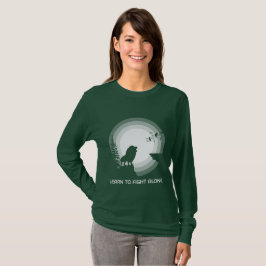 Lerne allein zu kämpfen – Löwe im Mondlicht T-Shirt