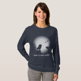 Lerne allein zu kämpfen – Löwe unter Mondlicht T-Shirt