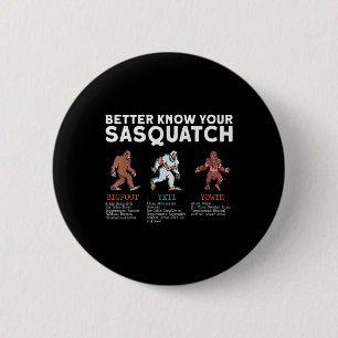 Lerne deinen Sasquatch Bigfoot Yeti Yowie kennen H Button