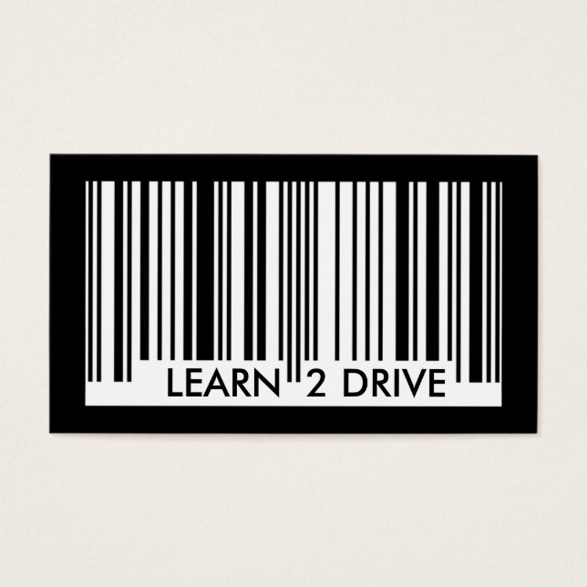 lerne den Barcode zu fahren (Vorderseite)