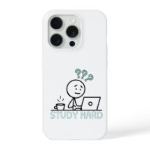 Lerne Hart Motivations-Cartoon-Stickman iPhone-Hül