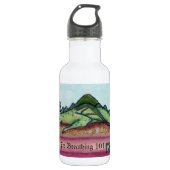 Lernen als Drachenwasserflasche Trinkflasche (Vorderseite)