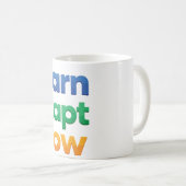 Lernen Anpassen Wachsen Kaffeetasse (VorderseiteRechts)