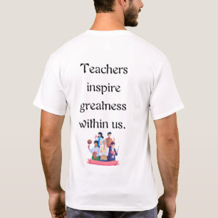 Lernen beginnt mit einem Lehrer T-Shirt