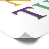 Lernen, Buchstaben, Alphabet Poster (Ecke)