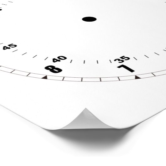 Lernen, das Zeitplaner zu erzählen Poster (Ecke)