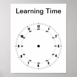 Lernen, das Zeitplaner zu erzählen Poster
