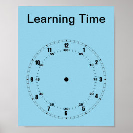 Lernen, das Zeitplaner zu erzählen Poster