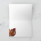 Lernen der Ways~ Drache-Grußkarte Karte (Innenseite)