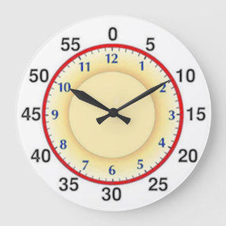 Lernen, die Zeit zu bestimmen Große Wanduhr