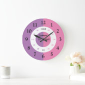 Lernen, die Zeit zu erzählen | PERSONALISIERT | Na Große Wanduhr (Zuhause)