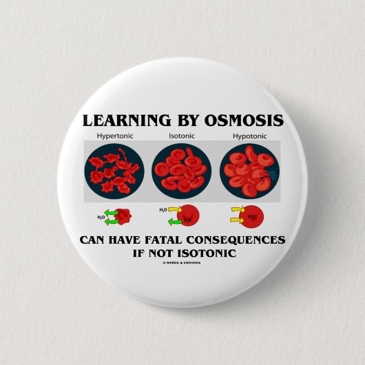 Lernen durch Osmose-tödliche Konsequenzen Button (Vorderseite)
