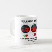 Lernen durch Osmose-tödliche Konsequenzen Kaffeetasse (Vorderseite Links)