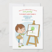 Lernen, Einladung zu malen (Vorderseite)