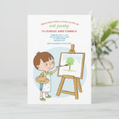 Lernen, Einladung zu malen (Stehend Vorderseite)