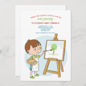 Lernen, Einladung zu malen (Vorne/Hinten)