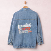 Lernen endet nie jeansjacke (Hangar)