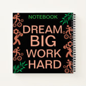 Lernen. Hustle. erfolgreich Notizblock (Rückseite)