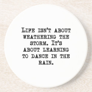 Lernen, in den Regen zu tanzen Untersetzer