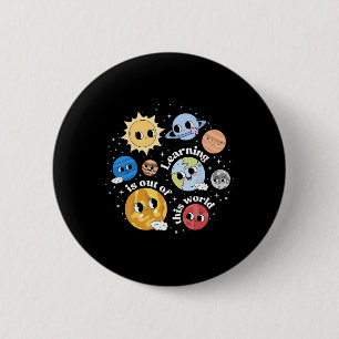 Lernen ist außerirdisch toll, einen schönen ersten button