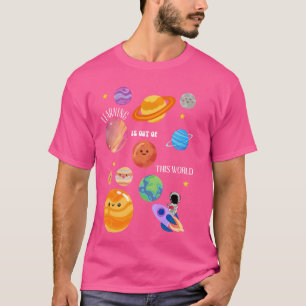 Lernen ist außerirdisch Weltraumwissenschaft  T-Shirt