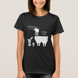 Lernen ist das Llama Fun Teacher Llama T-Shirt