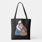 Lernen ist eine Herzensreise Tasche (Rückseite)