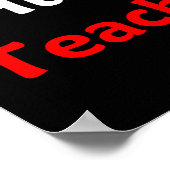 Lernen ist menschlich; göttlich (dunkel) unterrich poster (Ecke)