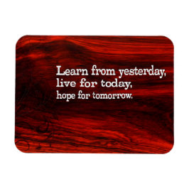 "Lernen, leben, Hoffnung" Flexibles Inspirationsan Magnet