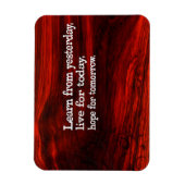 "Lernen, leben, Hoffnung" Flexibles Inspirationsan Magnet (Vertikal)