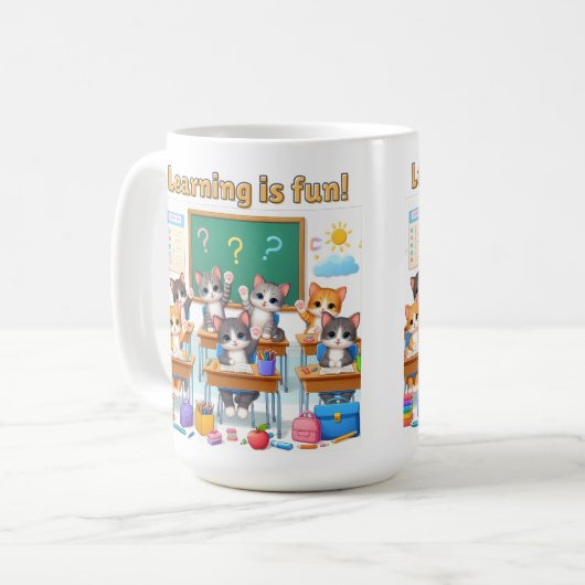 Lernen macht Spaß Tasse (Vorderseite Links)