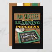 LERNEN NIE AUFHÖREN EINLADUNG (Vorne/Hinten)