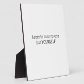 lernen, niemandem außer dir zu vertrauen fotoplatte (Seite)