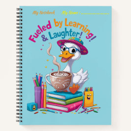 Lernen nimmt das Fluchtgosen-Notebook - Zurück zum Notizblock