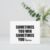 lernen postkarte (Stehend Vorderseite)