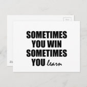 lernen postkarte (Vorne/Hinten)