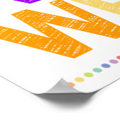 Lernen Rainbow-Klassenzimmer-Poster Poster (Ecke)