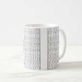 Lernen Sie Amharic-Alphabet-englische Kaffeetasse (VorderseiteRechts)